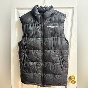 Crooks & Castles Classic Black Puffer Vest Outerwear